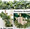 2 Pack 5.9FT Faux Eucalyptus Garland – Greenery for Wedding & Home Decor